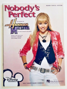 New ListingWALT DISNEY TV 2007 HANNAH MONTANA Miley Cyrus NOBODY'S PERFECT sheet music