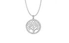 925 Solid Sterling Silver Tree Of Life Necklace 18