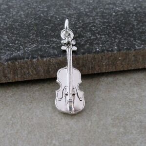 Silver Violin Charm - Cello Charm - Viola Charm - Orchestra Charm - Music Charm