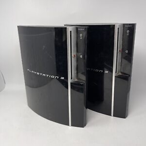 New ListingLot of 2 Broken Sony Playstation 3 PS3 Fat Consoles CECHL01 CECHK01 Parts Repair