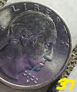 2022 P Maya Angelou Quarter Die Chip Mint Error