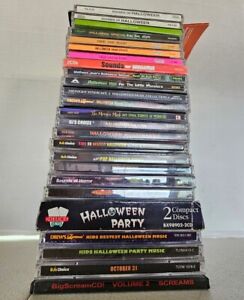 Wholesale Music CD Lot of 25+ Halloween Spooky Scary Party Effect Fright Horror
