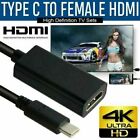USB-C Type C to HDMI Adapter USB 3.1 Cable For MHL Android Phone Tablet Black