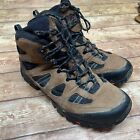 Ecco mens Receptor GORETEX Brown Leather Hiking High Boots Size 12 - 12.5 (EU46)