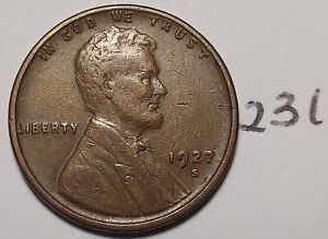 1927-S Lincoln Wheat Cent       #231