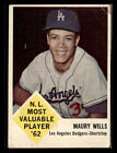 1963 Fleer Baseball #43 Maury Wills Card - Fair          #5231
