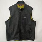 Orvis Full Zip Utility Vest Mens Size XL Sweater Fleece Gray Fishing Hiking EUC