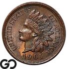1901 Indian Head Cent Penny, Solid Gem BU++