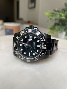 Rolex GMT Master II Ceramic Bezel PVD Coated Stainless Steel 116710