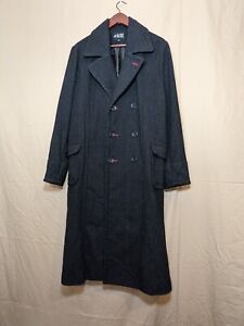 Rude Jacket Mens Med Overcoat Gothic Emo Long Trench Coat Sherlock Holmes Wool