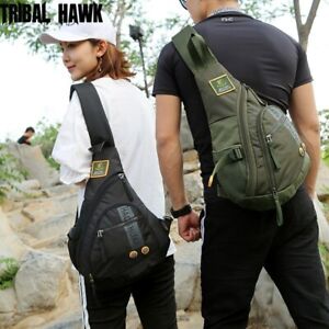 25L Large Shoulder Bag Tactical Chest Bag Military Fishing Hiking Sling Backpack
