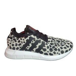 Adidas Originals Swift Run Shoes Women’s 8.5 Gray Leopard Print Running BD7962