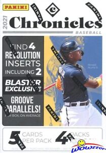 2021 Panini Chronicles Baseball EXCLUSIVE Sealed Blaster Box-GROVE PARALLELS