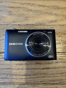 Samsung ST150F 16.2 MP Digital Camera Blue W/ Battery Untested No Charger