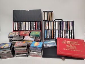 Large job lot of various cassettes, 2 cassette holders, 100+