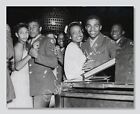 WWII Army Servicemen at a Dance, African Americans, Vintage 1940s Photo Reprint