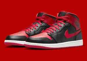 Nike Air Jordan 1 Mid Shoes Alternate Bred Black Red DQ8426-060 Men's or GS NEW