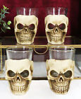Skull Shot Glass Set of 4 Shot Glasses Great for Whiskey Vodka Tequila or Scotch