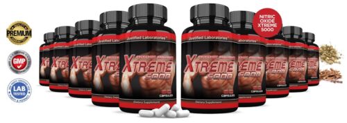 Xtreme 5000 Extreme Arginine Nitric Oxide Strength Endurance Recovery 10 Bottles