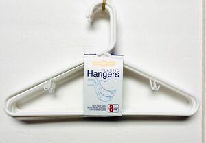 White Plastic Hangers Premium Quality! 8-24Pack