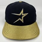 Houston Astros Hat Cap 7 3/4 Black Gold Wool MLB Baseball New Era 59 50 Mens USA