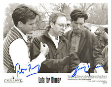 PETER BERG & BRIAN WIMMER - Actors - Late for Dinner - Autograph Photo
