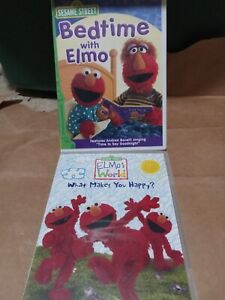 Sesame Street Elmo DVD lot. Bedtime with Elmo. What makes you Happy? Elmo...