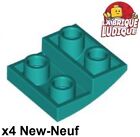 LEGO 4x Slope Curved Inverted Curved Slope 2x2 Dark Turquoise 32803 NEW