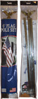 6ft Steel Galvanized Flag Pole Kit pole Residential Commercial