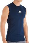 Adidas Men's Alphaskin Sleeveless Tank Top Compression Shirt 4XL Collegiate Navy