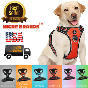 NicheBrands No Pull Dog Pet Harness Reflective Adjustable Vest No choke 2024