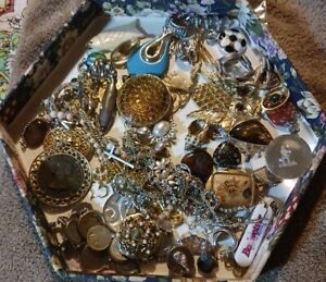 Vintage To Present Miscellaneous Jewelry Junk Drawer Lot Knife Pendants AS IS