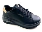 Skechers 177700 Black Uno Court on Air Memory Foam Lace Up Sneaker
