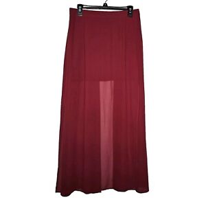 Cotton Candy deep red mini maxi skirt size Medium