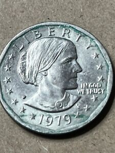 New Listing1979 Susan B Anthony Liberty P Rare FG - Frank Gasparro] ONE DOLLAR U.S. Coin