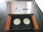 2015 LIBERTAD SPECIAL SILVER PROOF & REVERSE PROOF 2 COIN SET (ONLY 104/500) COA