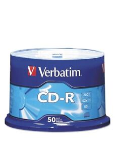 Verbatim CD-R Discs 700MB/80min 52x Spindle Silver 50/Pack 94691