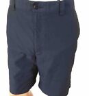 Callaway Golf Shorts Flat Front 38 X 10.5 Navy Blue Polyester 5 Pocket - 1 Zips