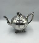 Shaw & Fisher Sheffield Silver Plated Victorian Teapot Engraved With Acorn Lid