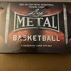 2021/22 Leaf METAL Basketball Cards NEW Sealed HOBBY Box 5 AUTOGRAPHS!