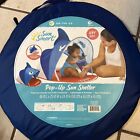Cute Shark Pop-UP Sun Shelter Baby Beach Tent   color is blue NEW Carrying Bag