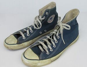 VTG Converse All-Star Chuck Taylor size 8 Made in USA Blue High Top Sneakers