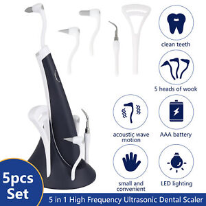 Ultrasonic Scaler Electric Tooth Cleaner 5 IN 1Teeth Stain Dental Tooth Cleaning