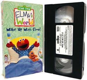 Elmo’s World Wake Up With Elmo VHS Tape Sesame Street Sleep Teeth Get Dressed