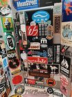 Functional Vintage Street Telephone Booth Covered in Music Stickers