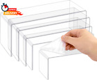 New Listing5 Pcs Large Acrylic Risers, Clear Display Showcase Collectibles Display Shelf, R