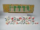 Vintage Japan Ceramic Christmas NOEL Letter Candleholders Original Box