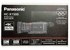Panasonic X1500 4K Professional Camcorder 24X Optical Zoom, WiFi HD Live - New!