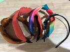 Lot of 4 Women's Solid Headbands Knot Style Fabric Fashion New