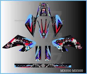 Razor MX500 MX650 graphics kit decals  THICK AND HIGH GLOSS .